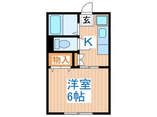 ロ－ドハイムの物件間取画像